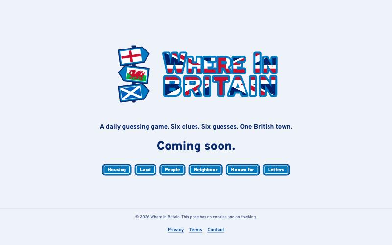 Where in Britain website screenshot